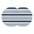 thumbnail image 1 of Navy Blue Gray Striped Round 13 Inch Placemats Set of 2, Farmhouse Stripes Modern Abstract Art HeatResistant Non Slip Place Mats for Dining Table, Wipeable Braided Kitchen Table Mats for Housewarming, 1 of 9