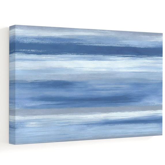 Navy Blue Grey Abstract Canvas Wall Art 16