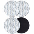 thumbnail image 1 of Navy Blue Grey Botanical Coasters Set of 4, Absorbent Coasters for Drinks, Spring Floral Summer Farmhouse Coaster for Desk Coffee Table Protection, Home Decor House Warming Gifts 4", 1 of 8