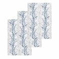 thumbnail image 1 of Navy Blue Grey Branch Hand Towels Set,Waffle Weave Kitchen Towels 3 Pieces,Microfiber Hair Face Bath Tea Towel Absorbent Quick Drying Cleaning Dish Cloths,Spring Summer Pastoral Botanical 15.7"x23.6", 1 of 7