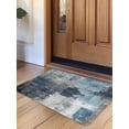 thumbnail image 1 of Navy Blue Grey Door Mat&nbsp;Indoor Outdoor Entrance,Non Slip Rug for Kitchen Bathroom Entryway Rug,Modern Oil Painted Abstract Art Aesthetics Washable Doormat Floor Mat 20x31.5 Inch, 1 of 8
