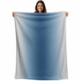 thumbnail image 1 of Navy Blue Grey Ombre Blanket Soft Cozy Warm Throw Blanket for Couch, Plush Fuzzy Flannel Fleece Blankets for Sofa, Farmhouse Gradient Minimalist Bed Blankets Lightweight Gifts for Women, 50"x80", 1 of 9
