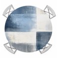 thumbnail image 1 of Navy Blue Grey Ombre Round Tablecloth for 45-54 Inch Tables, Fitted Table Cover with Elastic Edge, Modern Oil Painting Abstract Waterproof Outdoor Table Cloth Protector for Patio Garden Dinner Picnic, 1 of 9