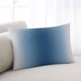 thumbnail image 1 of Navy Blue Grey Ombre Throw Pillow Covers, Farmhouse Gradient Minimalist Soft Breathable Pillow Cases with Invisible Zipper for Sleeping, Small Pillowcases for Couch Bed Sofa Chair 16x24 Inches, 1 of 9