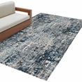 thumbnail image 1 of Navy Blue Grey Washable Area Rugs 3'x5', Abstract Modern Boho Mottled Vintage Low Pile Throw Living Room Rug Non-Slip Sturdy Edge Binding Carpet for Indoor Entryway Bedside Kitchen, 1 of 9