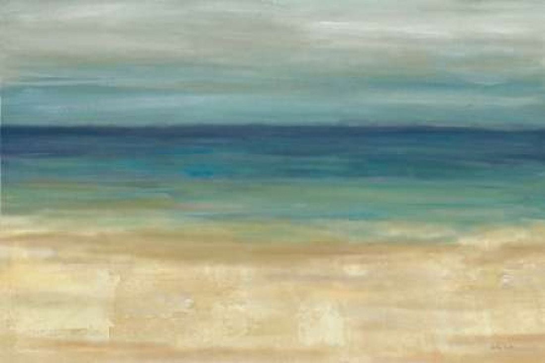 Navy Blue Horizons Canvas Art - Cynthia Coulter (12 x 18)