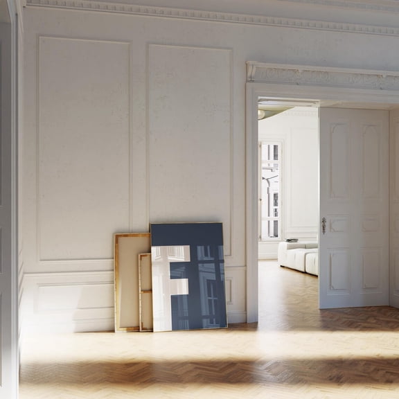 Navy Blue Initial F Print Bold Alphabet Wall Art Capital Letters Preppy Room Print Home Decor #2721, 24x36 UNFRAMED