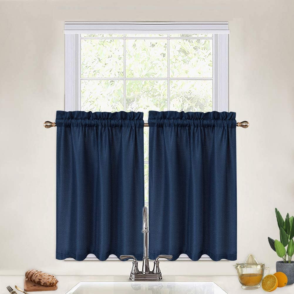 Navy Blue Kitchen Curtainsnull