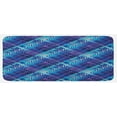 thumbnail image 1 of Navy Blue Kitchen Mat, Complex Structured Different Lines and Patterns Polka Dots Stripes Patch Work, Plush Decorative Kitchen Mat with Non Slip Backing, 47" X 19", Purple Blue, by Ambesonne, 1 of 1