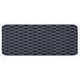 thumbnail image 1 of Navy Blue Kitchen Mat, Navy Inspired Sailor Knot Rope Pattern Illustration Nautical Abstract Design, Plush Decorative Kitchen Mat with Non Slip Backing, 47" X 19", Dark Blue Cream, by Ambesonne, 1 of 1