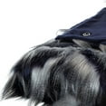 thumbnail image 1 of Navy Blue Knitted Acrylic Animal Print Plush Throw Blanket, 1 of 5