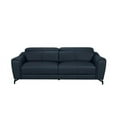 thumbnail image 1 of Navy Blue Leather Sofa, 1 of 1