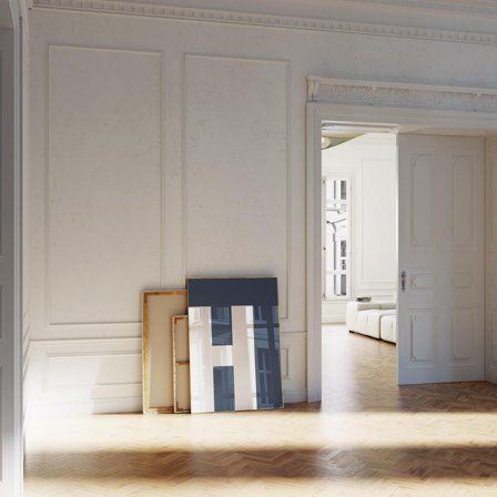 Navy Blue Letter H Print Trendy Bold Alphabet Wall Art Modern Capital Monogram Print Home Decor #2698, 8x12 UNFRAMED