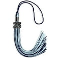 thumbnail image 1 of Endea Graduation Navy Blue/Light Blue Mixed Color Graduation Tassel with Black Date Drop, 1 of 10