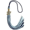 thumbnail image 1 of Endea Graduation Navy Blue/Light Blue Mixed Color Graduation Tassel with Gold Date Drop, 1 of 10