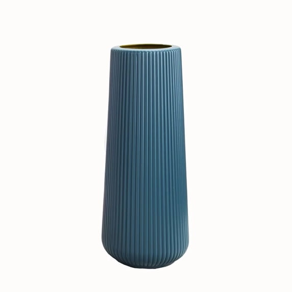 Navy Blue Living Room Decor Blue DecorforLiving Room Ceramic Blue Vase Modern Decorative VaseforTabletop Modern Home Decor Christmas Single Pack