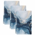thumbnail image 1 of Navy Blue Marble Kitchen Towels Set of 3, Modern Abstract Ink Painting Soft Microfiber Dish Towels, Absorbent Quick-Dry Washable Dishcloths for Kitchen Cleaning, Drying Dishes, 18x28 Inches, 1 of 9
