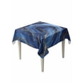 thumbnail image 1 of Navy Blue Marble Suqare Tablecloth - 54 x 54 Inch, Contemporary Ink Painting Abstract Waterproof & StainResistant Tablecloth, Washable Oil-proof Table Cover for Dining/Party/Wedding/Camping/Buffet, 1 of 9