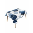 thumbnail image 1 of Navy Blue Marble Table Cloth, Gold White Geometric Hexagon Modern Waterproof Tablecloth for Rectangle Tables, Reusable Washable Fabric Table Cover for Restaurant Kitchen Dining Tables 60"x84", 1 of 6
