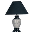 thumbnail image 1 of Navy Blue Marbled Ceramic Table Lamp, 1 of 4