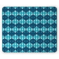 thumbnail image 1 of Navy Blue Mouse Pad, Horizontal Oriental Inspired Pattern in Patchwork Style Print, Rectangle Non-Slip Rubber Mousepad, Pale Blue Dark Blue, by Ambesonne, 1 of 2