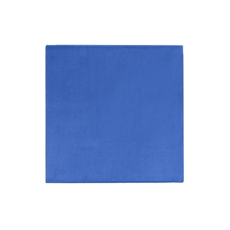 Navy Blue Napkins | Dark Blue Party Napkins | Dark Blue Beverage Napkins - 5in. x 5in. Folded - 2 Ply - 50 Pieces/Pkg. (fdp95305)