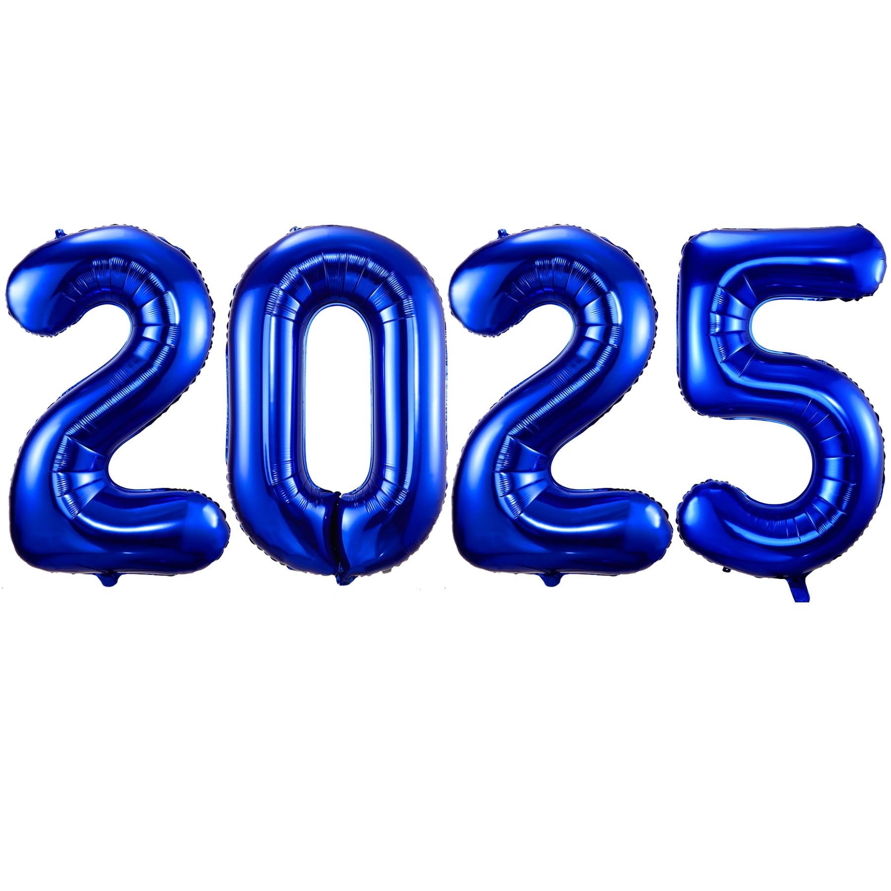 Navy Blue Number 2025 Balloons, 40" Large Navy Blue 2025 Balloons