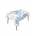thumbnail image 1 of Navy Blue Octopus Coastal Table Cloth, Nautical Coral Starfish Waterproof Tablecloth for Rectangle Tables, Reusable Washable Fabric Table Cover for Restaurant Kitchen Dining Tables 60"x102", 1 of 6