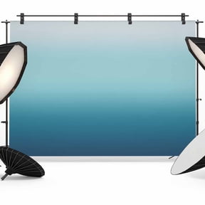 Navy Blue Ombre Backdrop for Photoshoot,Photography Photo Studio Background Wall Backdrop,Teal White Gradient Modern Abstract Art Back Drop Banner Panel for Portraits Wedding Live Streaming 7x5Ft