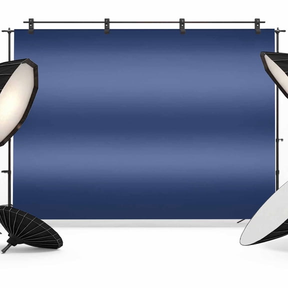 Navy Blue Ombre Backdrops for Photography, Modern Gradient Solid Color Abstract Rustic Fabric Photo Background Sturdy Studio Props for Photo Studio, Video Recording, Booth & Photoshoot 7X5ft