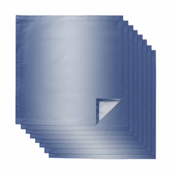 Navy Blue Ombre Cloth Napkins, Modern Gradient Abstract Art Washable and Reusable Dinner Napkins Set of 8, Table Napkin for Kitchen Party Birthday Wedding Hotel Housewarming 20"x20"