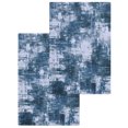 thumbnail image 1 of Navy Blue Ombre Kitchen Dish Towels for Drying Dishes Set of 2, Gradient Abstract Art Vintage Waffle Weave Microfiber Hand Tea Bathroom Towels Quick Dry & Absorbent Towel 15.7x23.6, 1 of 7