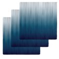thumbnail image 1 of Navy Blue Ombre Kitchen Dish Towels for Drying Dishes Set of 3, Contemporary Gradient Abstract Art Waffle Weave Microfiber Hand Tea Bathroom Towels Quick Dry & Absorbent Towel 12x12, 1 of 7