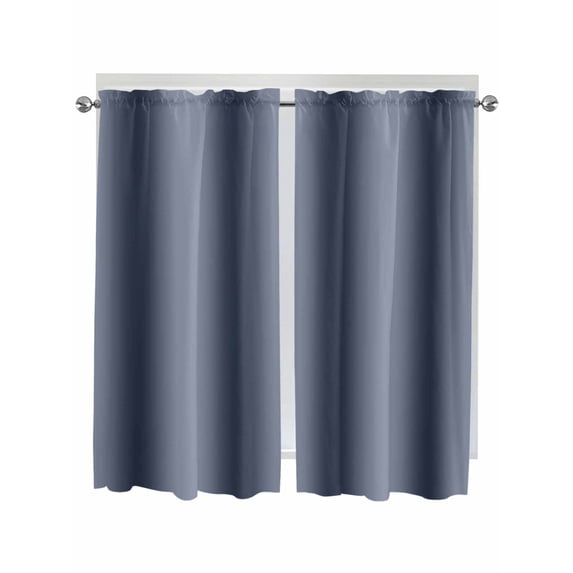 Navy Blue Ombre Living Room Curtains 72 Inches length, Farmhouse Blue Gradient Modern Art Window Treatment Curtain Drapes, Light Filtering Drapes for Bedroom Laundry Room, 52"x72", 2 Panels