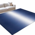 thumbnail image 1 of Navy Blue Ombre Rectangle Rug 4'x6' Modern Abstract Gradient Minimalist Washable Area Rugs for Living Room Bedroom Entryway Non Slip&nbsp; Entrance Door Mat Indoor Floor Carpet, 1 of 9