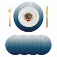 thumbnail image 1 of Navy Blue Ombre Round 13 Inch Placemats Set of 4, Contemporary Gradient Abstract Art HeatResistant Non Slip Place Mats for Dining Table, Wipeable Braided Kitchen Table Mats for Housewarming, 1 of 9