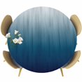 thumbnail image 1 of Navy Blue Ombre Round Tablecloth, Fitted Table Cover with Elastic for 55"-60" Round Tables, Contemporary Gradient Abstract Art Table Cloth Outdoor Indoor Dinning Party Waterproof Tablecloths, 1 of 7