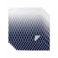 thumbnail image 1 of Navy Blue Ombre Stripe Cloth Napkins Set of 6 Reusable Dinner Napkins, Modern Abstract Gradient Striped Cocktail Napkin Washable Table Napkins for Wedding/Holiday Party/Baby Shower 20"x20", 1 of 7
