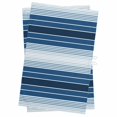 thumbnail image 1 of Navy Blue Ombre Stripe Kitchen Towels Set of 2, Water Absorbent Dish Towel, Farmhouse Striped Gradient Decorative Hand Towels - Quick Drying Cloth for Cooking Baking, 18x28 Inch, 1 of 8