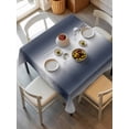 thumbnail image 1 of Navy Blue Ombre Tablecloth Square Table Cloth 60x60, Waterproof Outdoor Table Cloth Covers Decorative Table Protector, Farmhouse Modern Art Washable Table Cover for Kitchen Dinning Party, 1 of 8