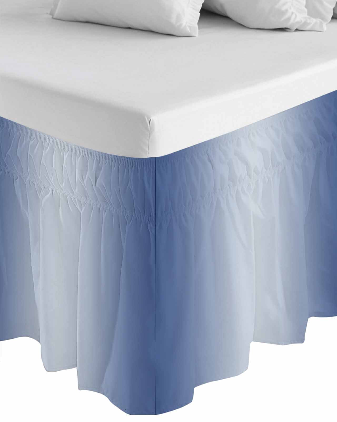 Blue Bed Skirts Queennull