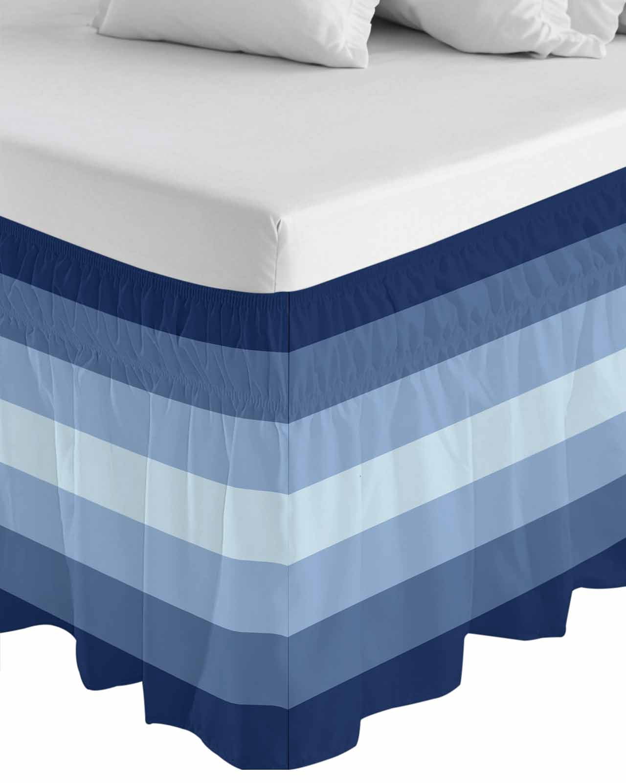 Blue Bed Skirts Queennull