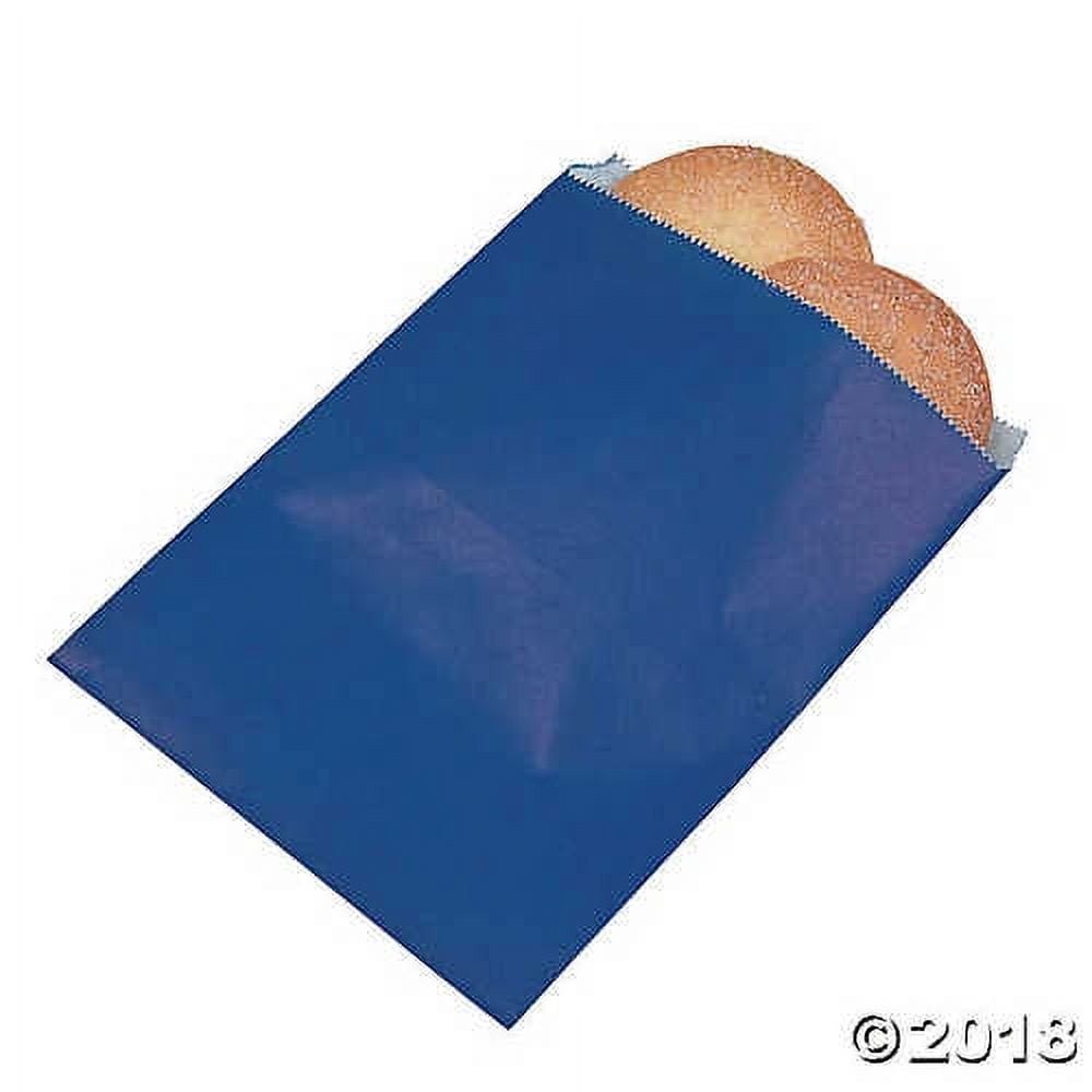 Navy Blue Parchment Treat Bags