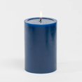 Navy Blue Pillar Candle