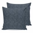 thumbnail image 1 of Navy Blue Plaid Pillow Covers 16x16 Set of 2, Farmhouse Buffalo Checkered Gingham Throw Pillow Covers Decorative Couch Cushion Cover, Microfiber Soft Square Pillowcases for Bedroom Living Room Sofa, 1 of 9