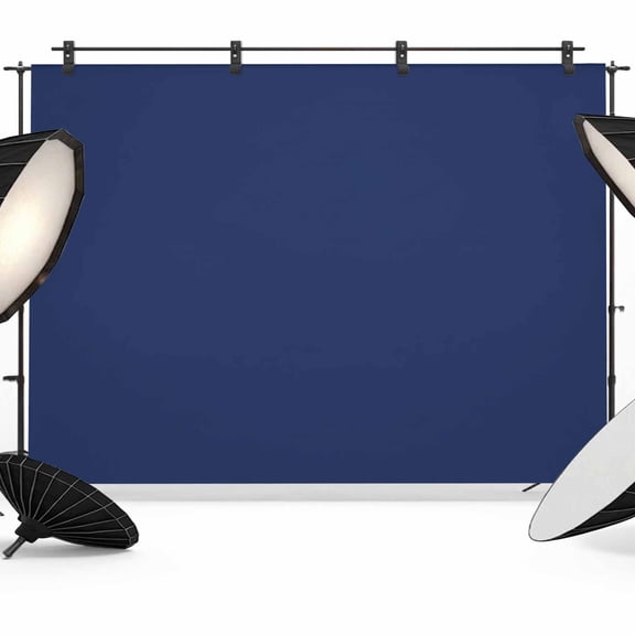 Navy Blue Pure Color Backdrop for Photography,Fabric Photo Background Backdrop,Aesthetics Contemporary Luxury Photo Booth Background for Portrait Photoshoot Video Wedding Studio Decor Banner 8x6ft