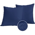 thumbnail image 1 of Navy Blue Pure Color Outdoor Pillow Covers 16x16 Set of 2,Waterproof Patio Throw Pillowcase Protectors,Aesthetics Contemporary Luxury Decorative Pillow Shams Cushion Covers for Seat Bed Couch Sofa, 1 of 8