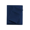 thumbnail image 1 of Navy Blue Queen Size Sheet Set Soft Brushed Bed Sheets Microfiber Hotel Luxury Set of 4 Pieces – Flat Sheet Fitted Sheet 2 Pillowcases 15 " Deep Pocket Fade Wrinkle Stain Resistant Bedding, 1 of 6