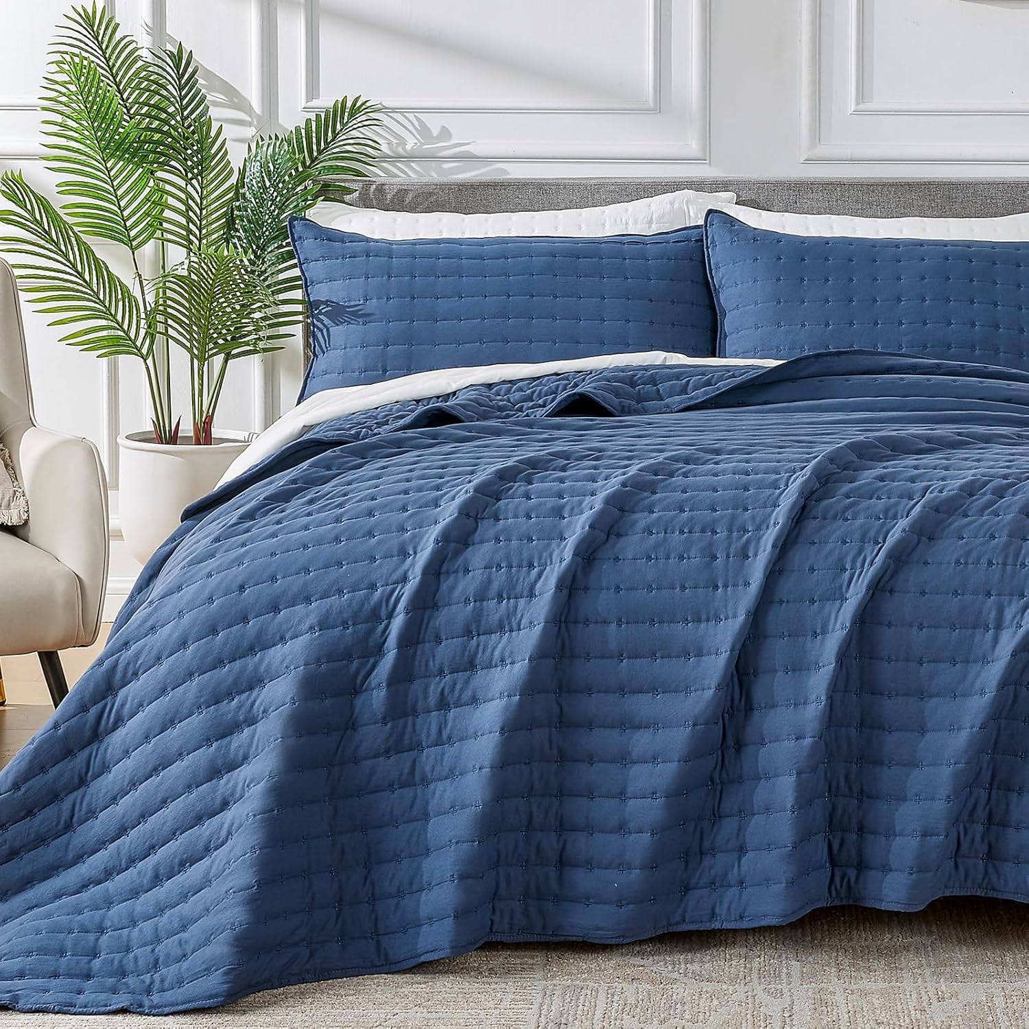 Navy Blue Quilt King