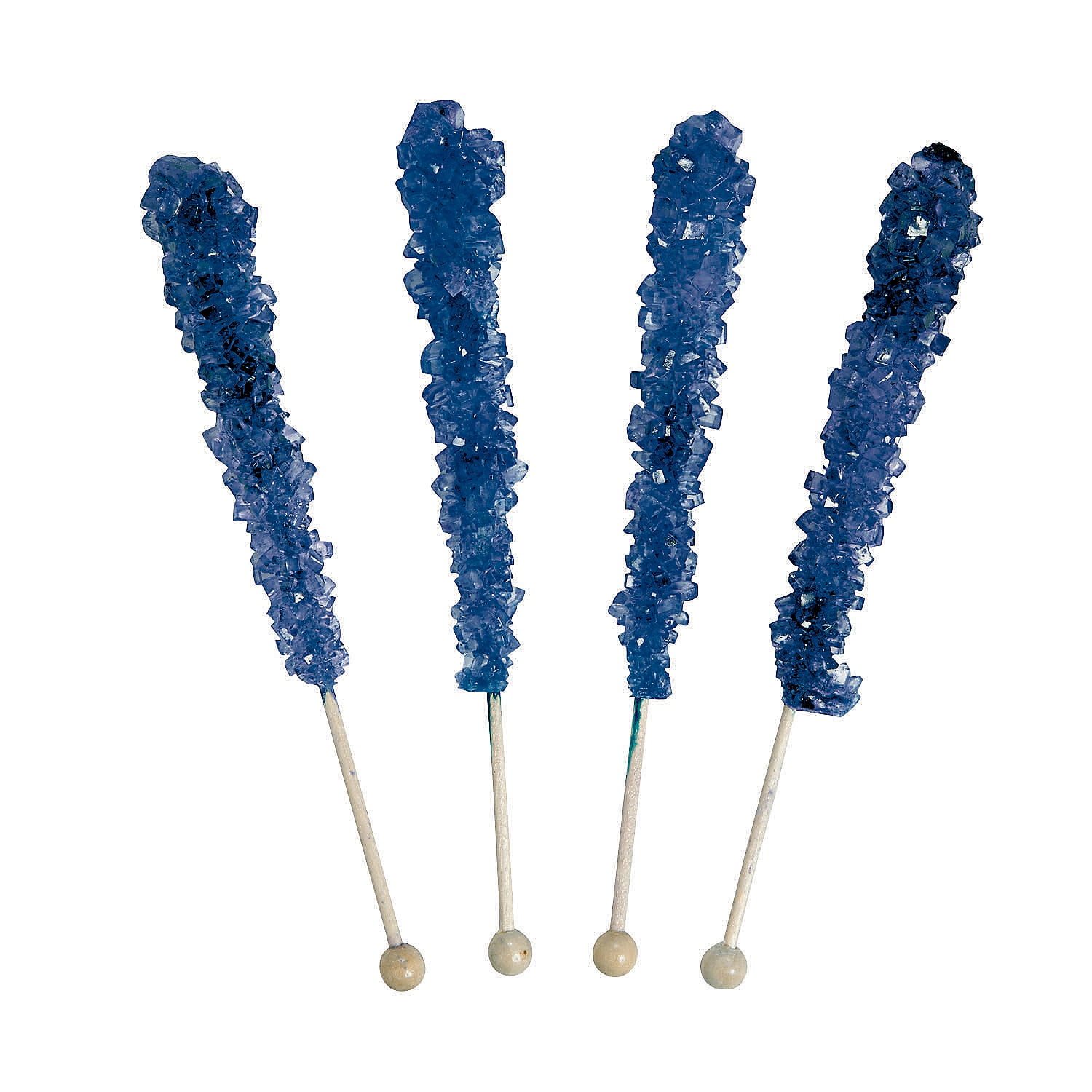 Navy Blue Rock Candy Lollipops, Edibles, Wedding, 12 Pieces